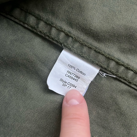 Madewell Green Military Utility Fleet Olive Green Jacket in Women’s Size Small - Picture 4 of 8